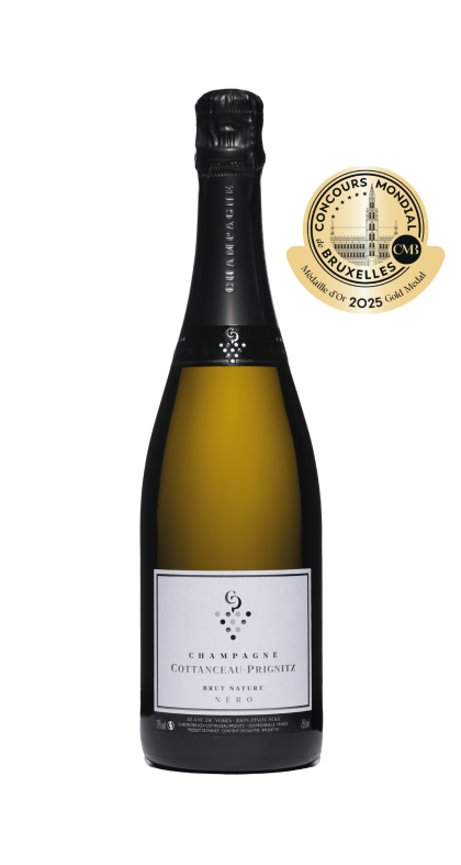 Champagne COTTANCEAU-PRIGNITZ BRUT Nature NERO, Blanc de Noirs, 100 Pinot Noir
