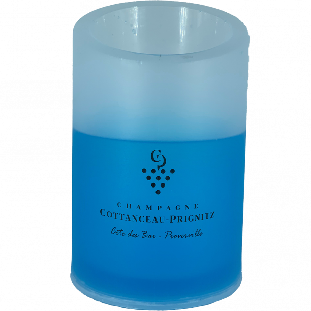 Champagne OTTANCEAU-PRIGNITZ seau givré, seau à champagne bleu